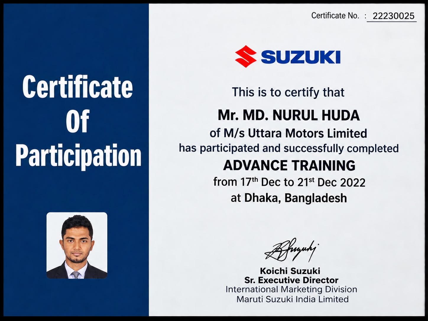 Advance Training On Suzuki Smart Hybrid Technology